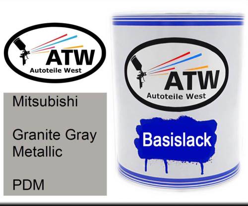 Mitsubishi, Granite Gray Metallic, PDM: 1L Lackdose, von ATW Autoteile West.